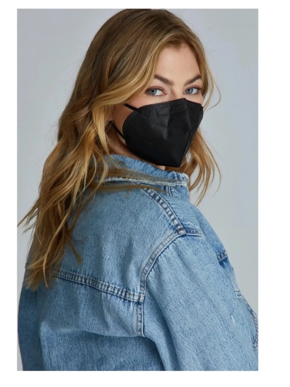 50 PCS Protective KN95 Black Face Masks